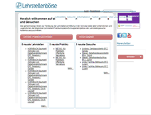 Tablet Screenshot of lehrstellenboerse.ch